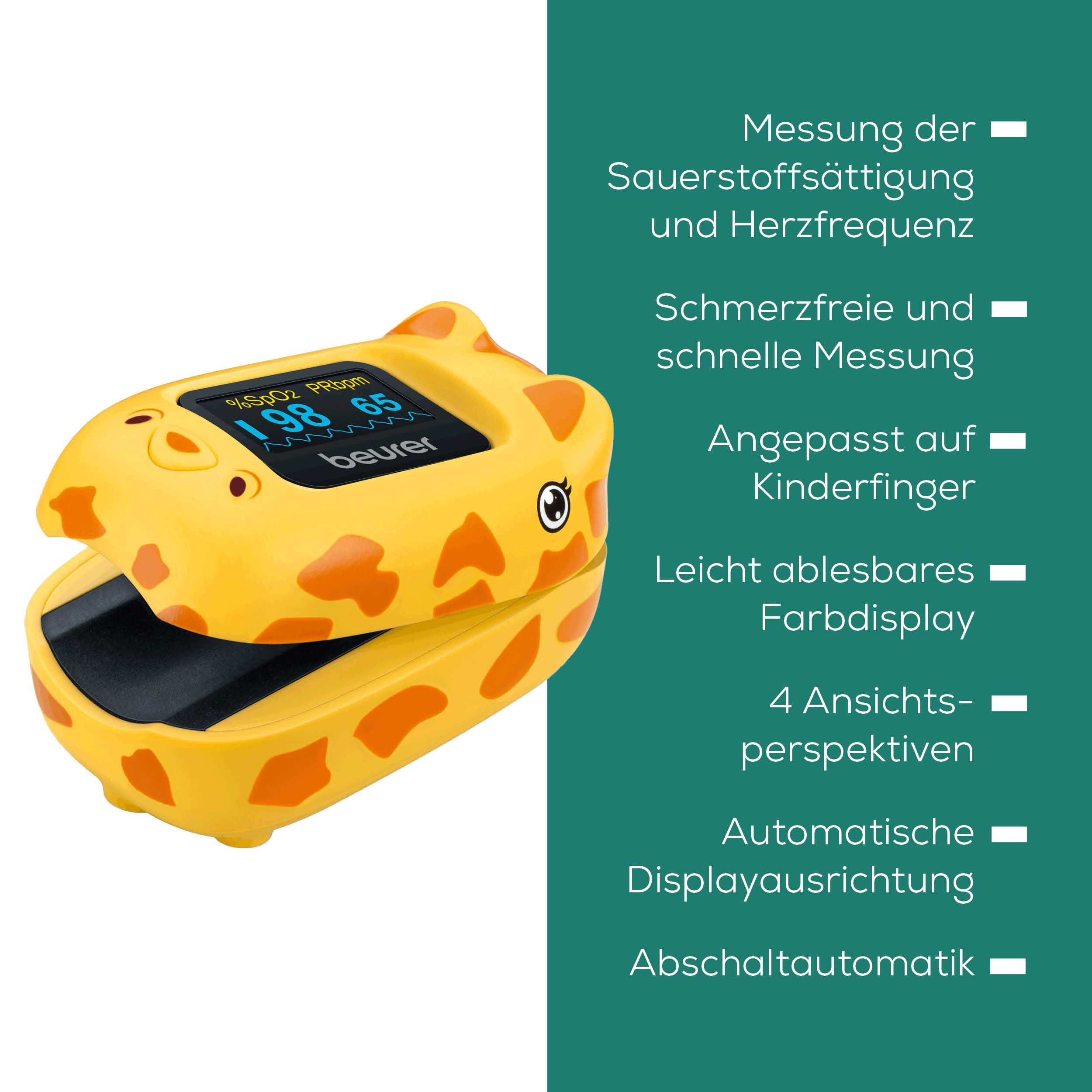 beurer-po-13-kids-finger-pulsoximeter-f-r-kinder-spo2-und-pulsmessung-giraffen-d image 6