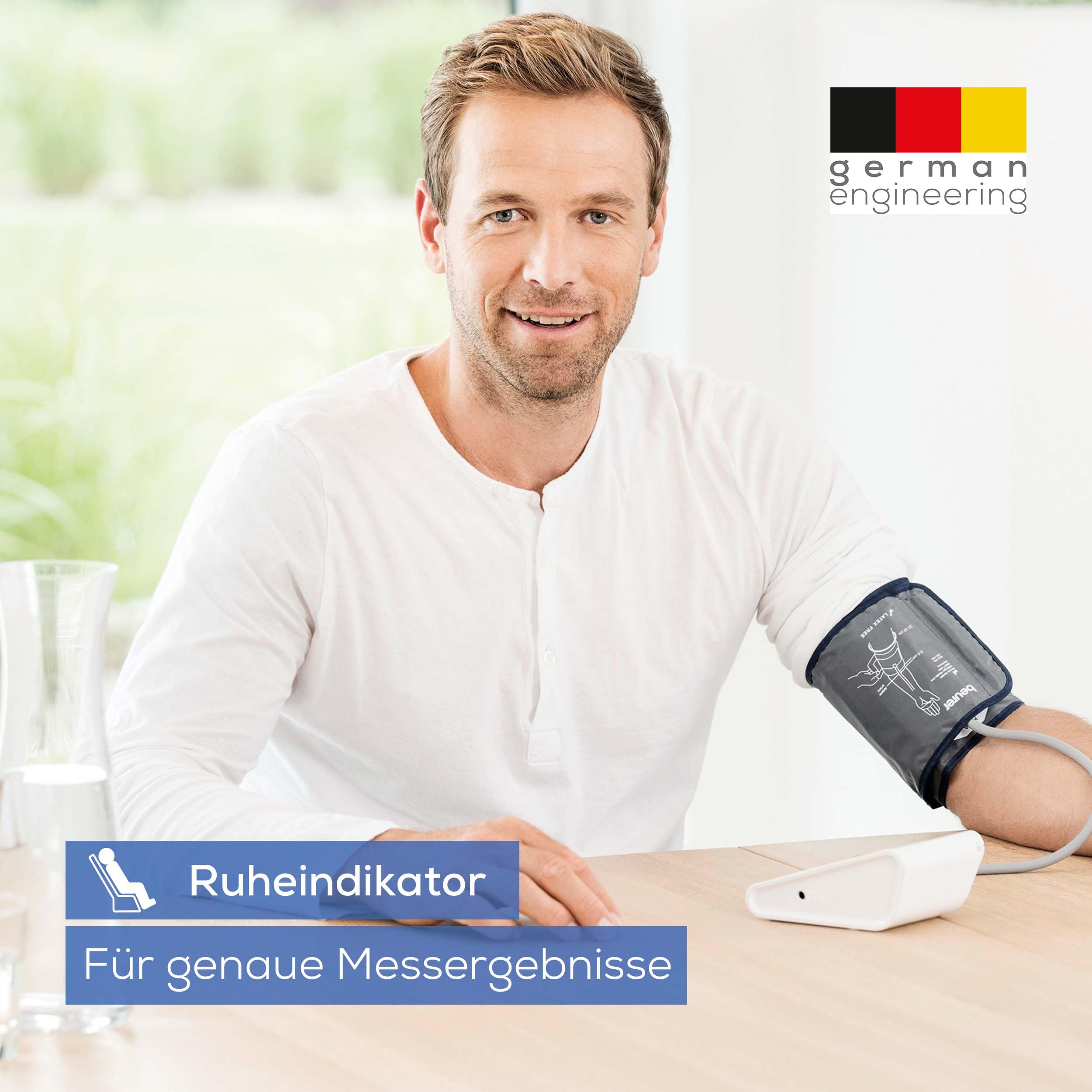 beurer-bm-28-oberarm-blutdruckmessger-t-mit-arrhythmie-erkennung-und-farbigem-ri image 2