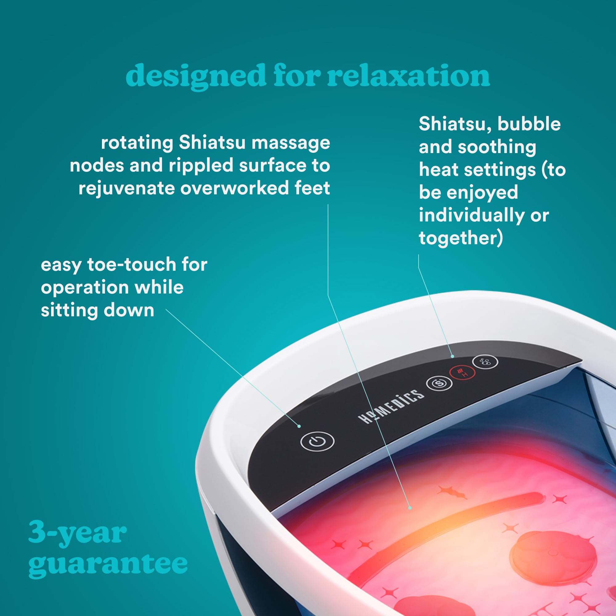 homedics-shiatsu-bliss-fu-bad-mit-massagefunktion image 3