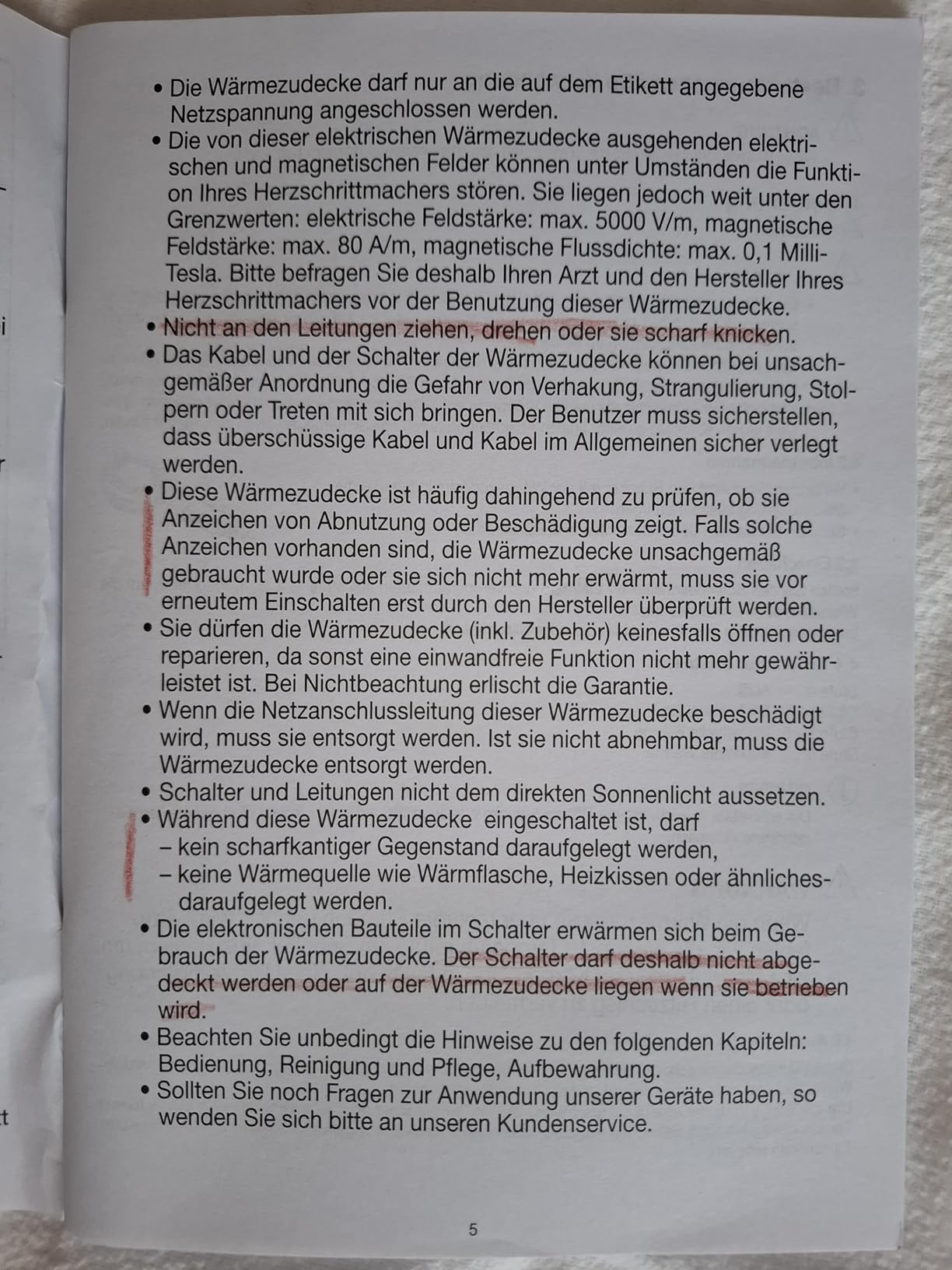 Gute Heizdecke, aber nicht perfekt