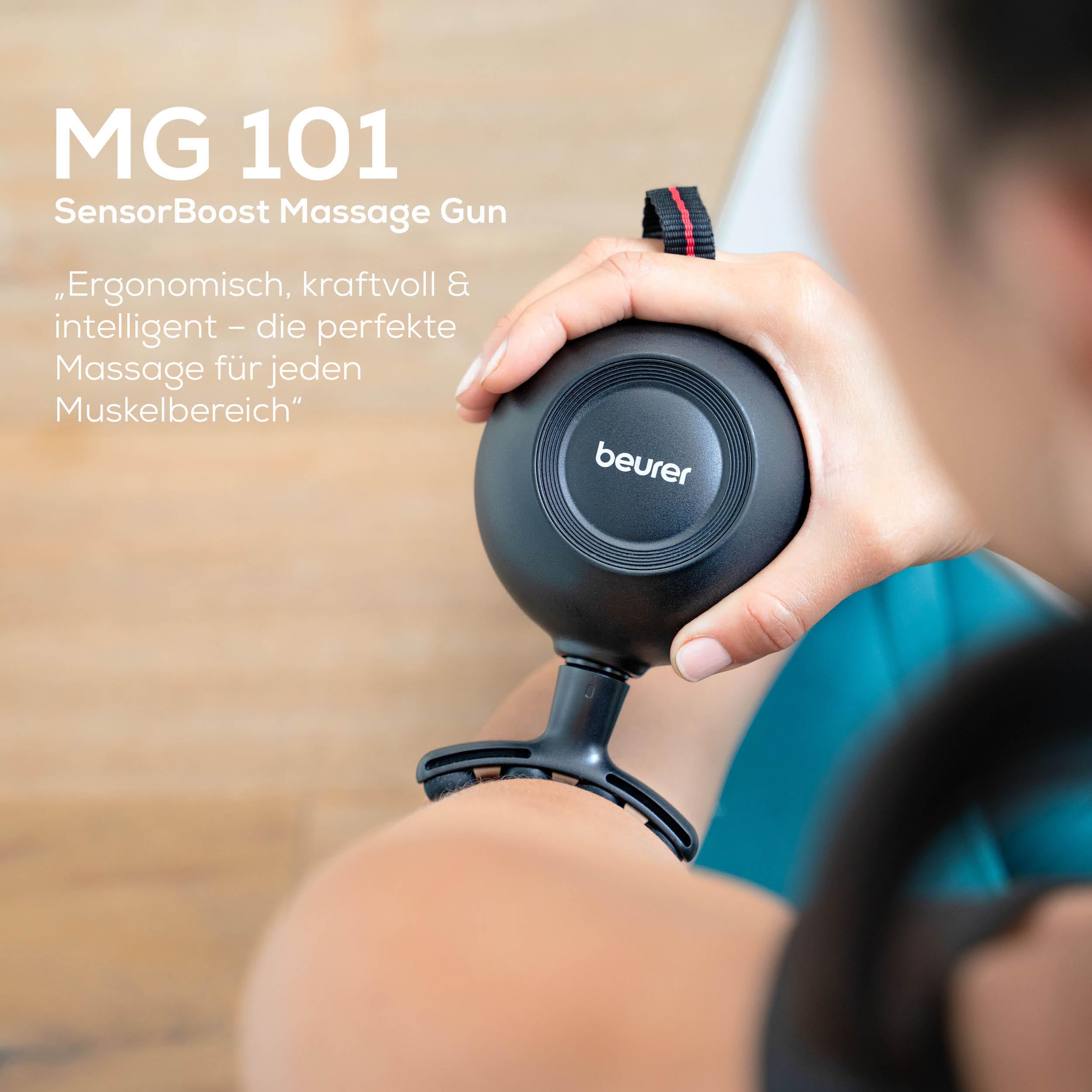 beurer-mg-101-sensorboost-massagepistole-mit-drucksensor-und-5-aufs-tzen image 7