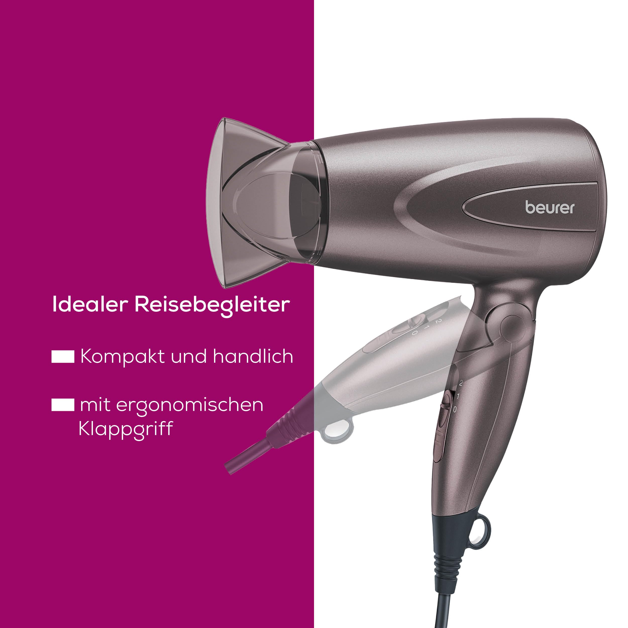 beurer-hc-17-klappbarer-haartrockner-mit-profid-se-1300-watt-2-stufen-f-r-reise- image 3