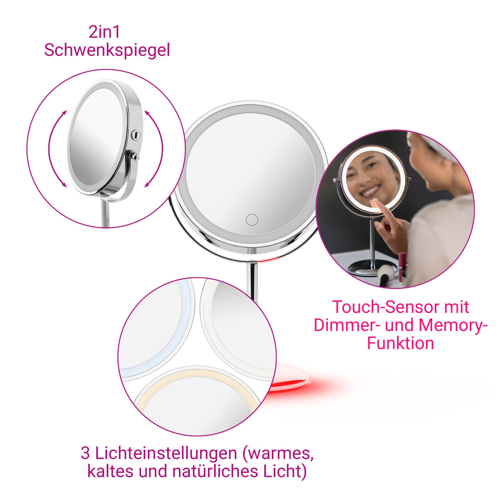 medisana-cm-844-kosmetikspiegel-mit-led-beleuchtung-und-7-facher-vergr-erung-kab image 4
