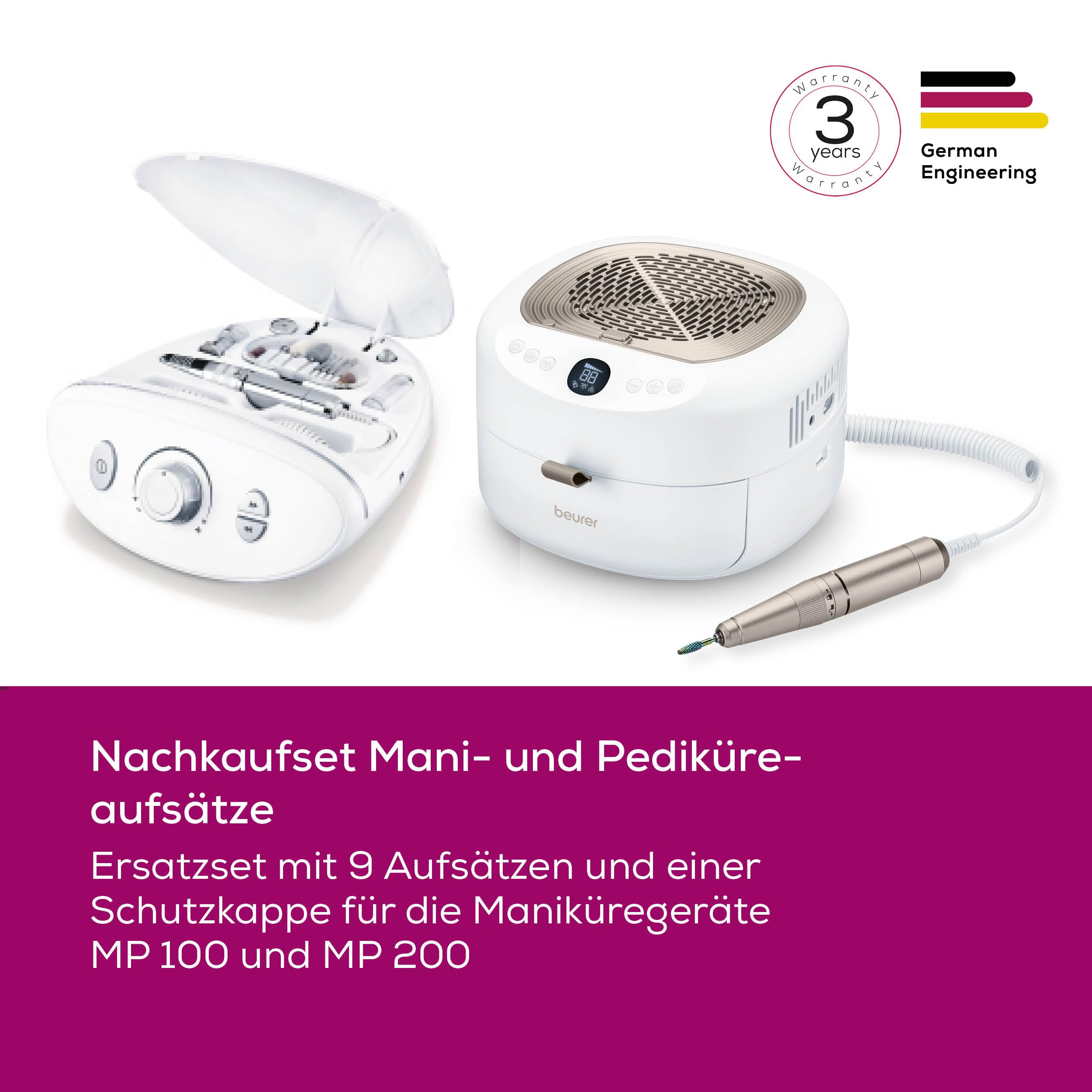 beurer-nachkaufset-mp-100-mp-200-10-aufs-tze-30-einweg-schleifpapiere-f-r-manik- image 2