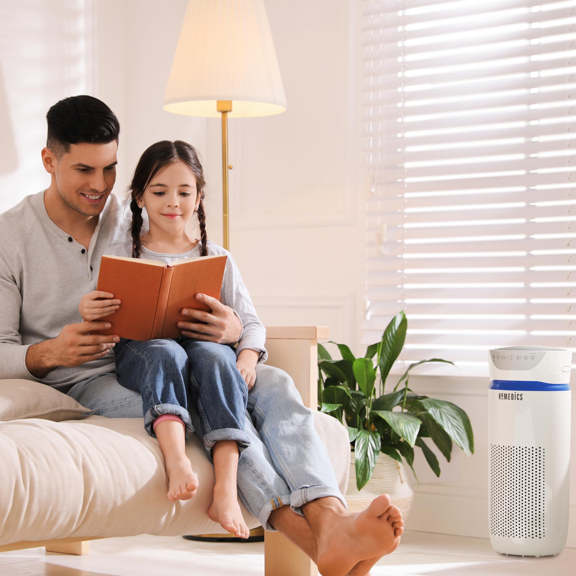 homedics-luftreiniger-84-m-mit-uv-c-hepa-aktivkohlefilter-air-purifier-f-r-aller image 7