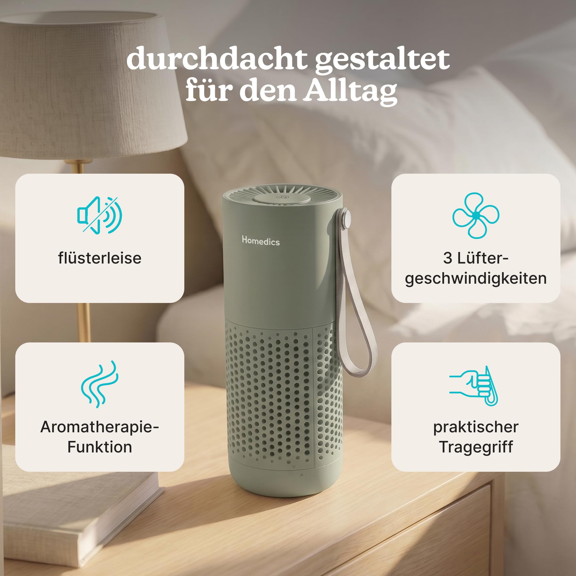 homedics-whisperpure-mini-tragbarer-luftreiniger-mit-hepa-typ-filter-und-8h-akku image 4