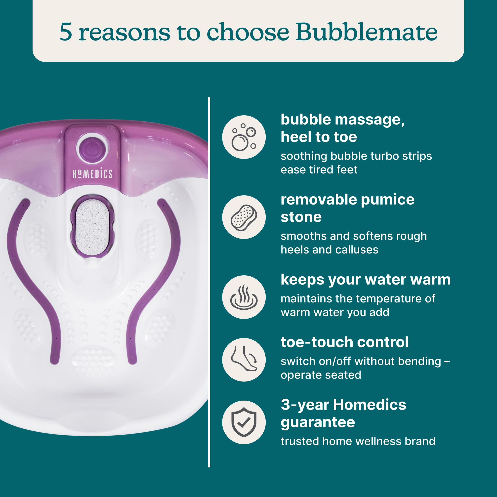 homedics-bubblemate-fu-bad-mit-warmhaltefunktion-massageknoten-bubble-turbo-stre image 2