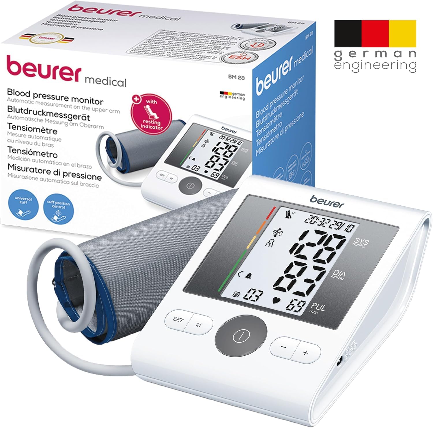 beurer-bm-28-oberarm-blutdruckmessger-t-mit-arrhythmie-erkennung-und-farbigem-ri image 8