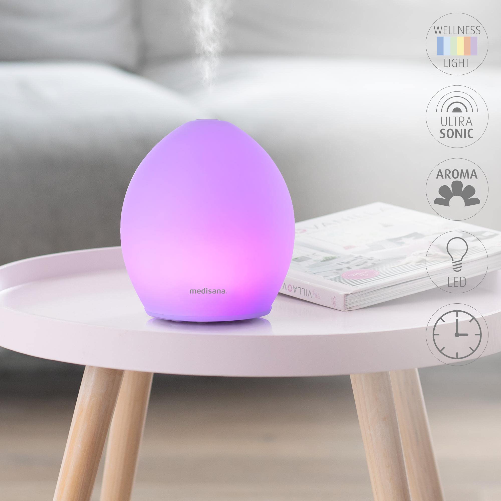 medisana-aroma-diffuser-ad-635-mit-wellnesslicht-in-6-farben-ultraschall-vernebl image 4