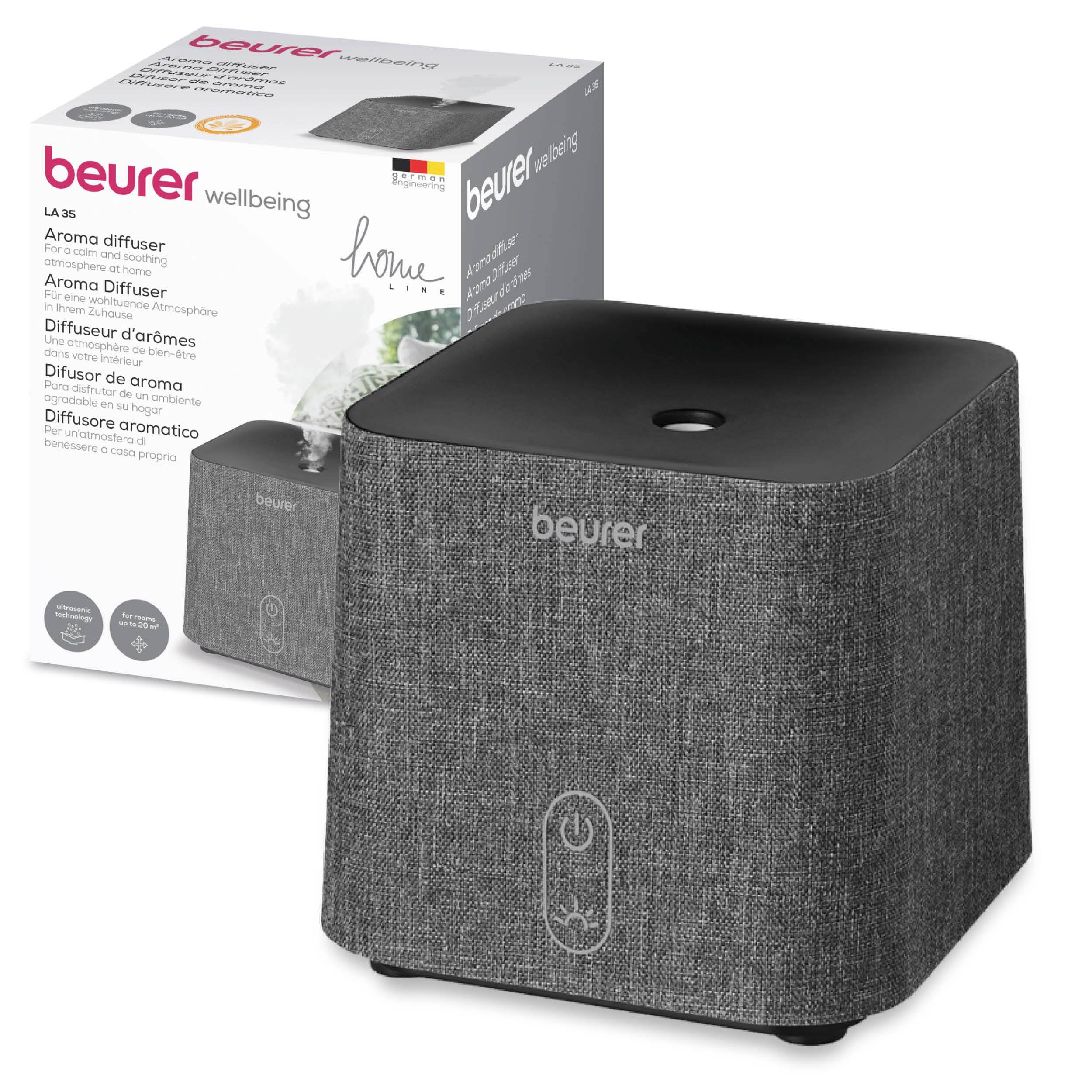 beurer-la-35-aroma-diffuser-ultraschall-f-r-r-ume-bis-20-m-mit-led-licht-energie image 1