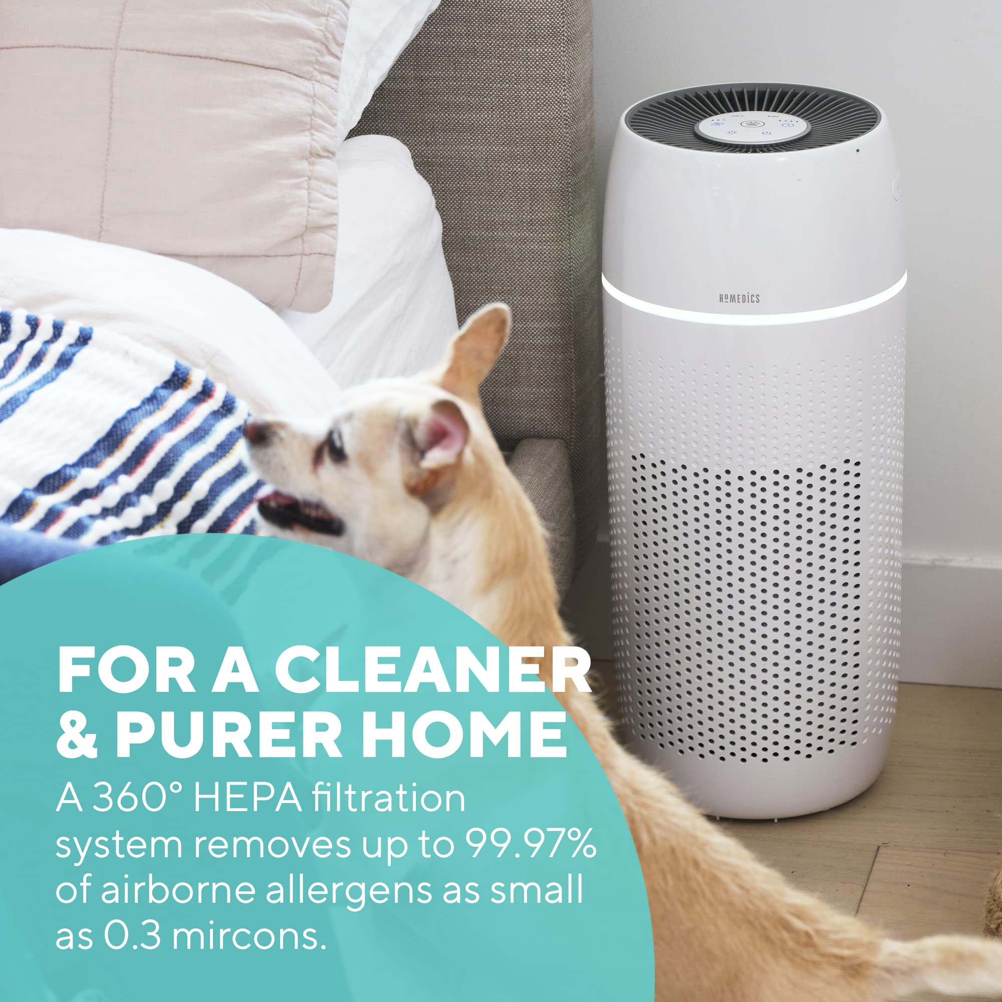 homedics-totalclean-petplus-5-in-1-luftreiniger-mit-hepa-filter-uv-c-licht-f-r-t image 3
