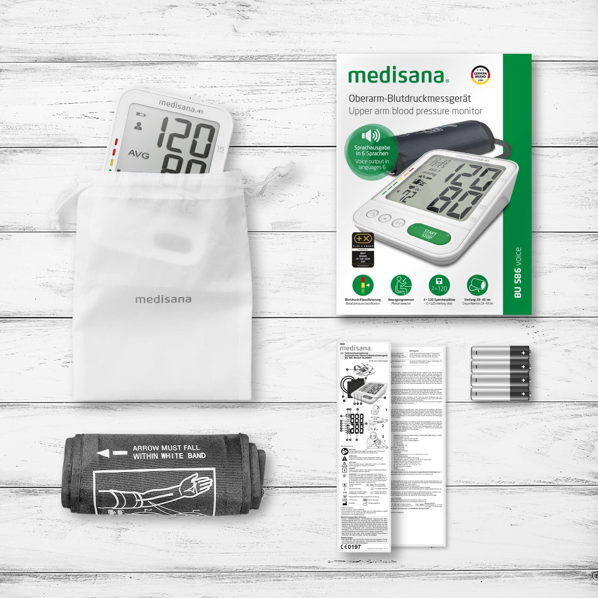 medisana-bu-586-voice-oberarm-blutdruckmessger-t-mit-sprachausgabe-2-benutzerspe image 6