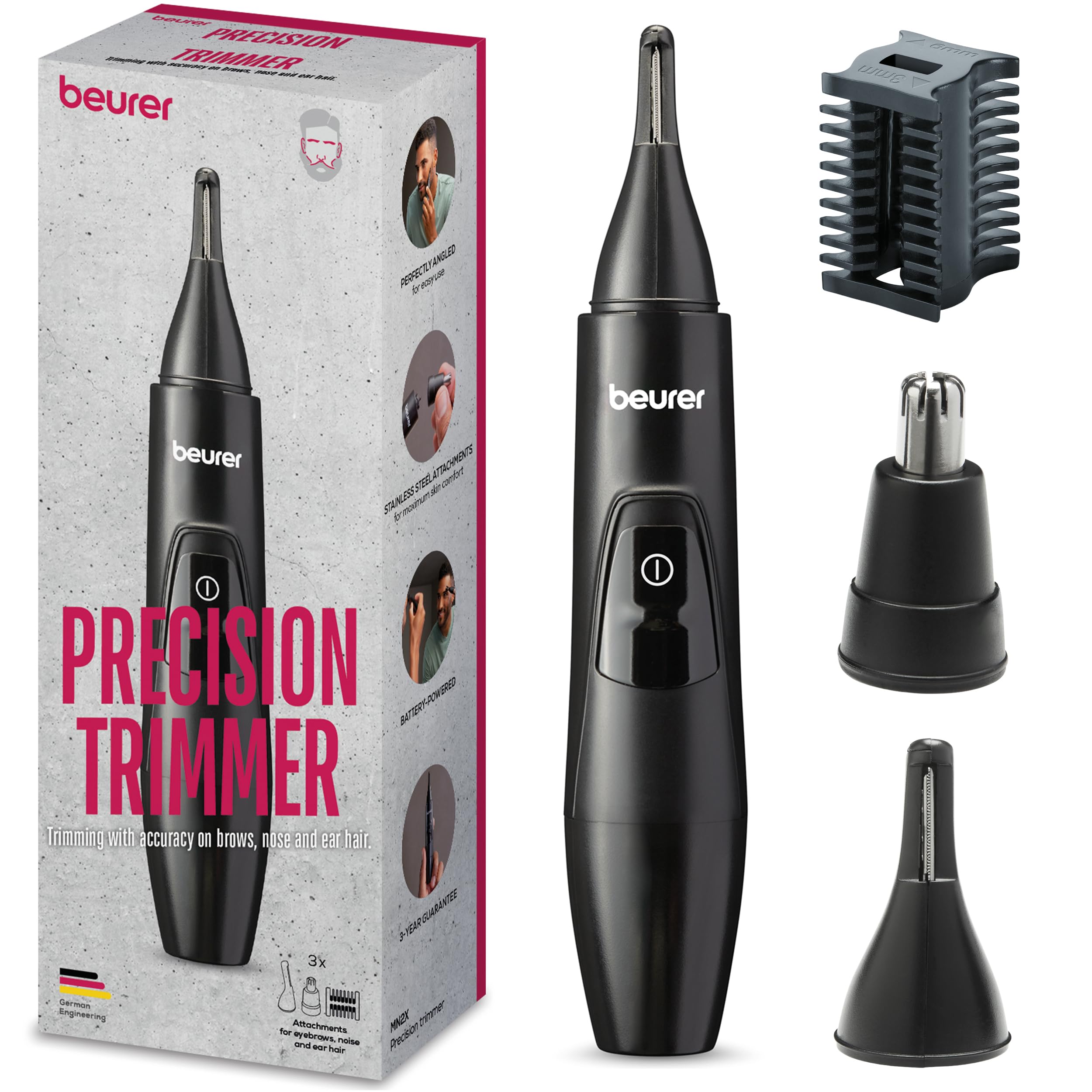 beurer-mn2x-pr-zisionstrimmer-3-in-1-haartrimmer-f-r-nase-ohren-und-augenbrauen- image 1