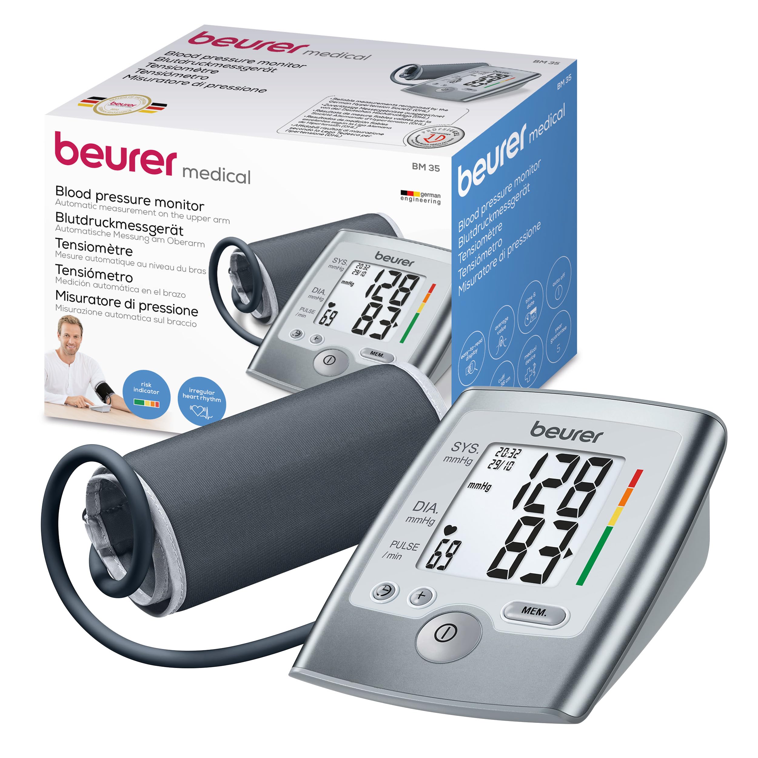 beurer-bm-35-oberarm-blutdruckmessger-t-risiko-indikator-arrhythmie-erkennung-2x image 1