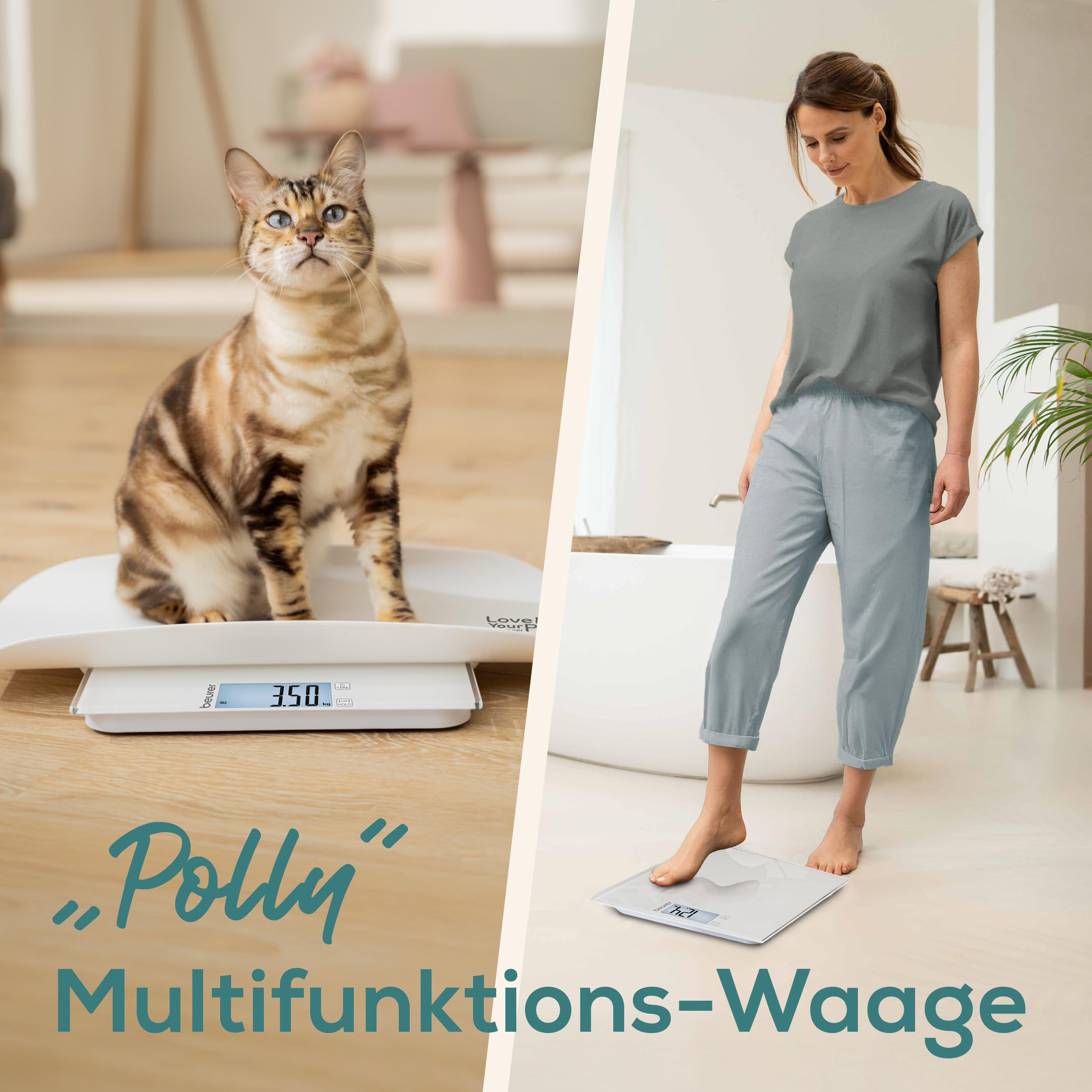 beurer-love-your-pet-tierwaage-polly-personen-haustierwaage-100g-180kg image 2