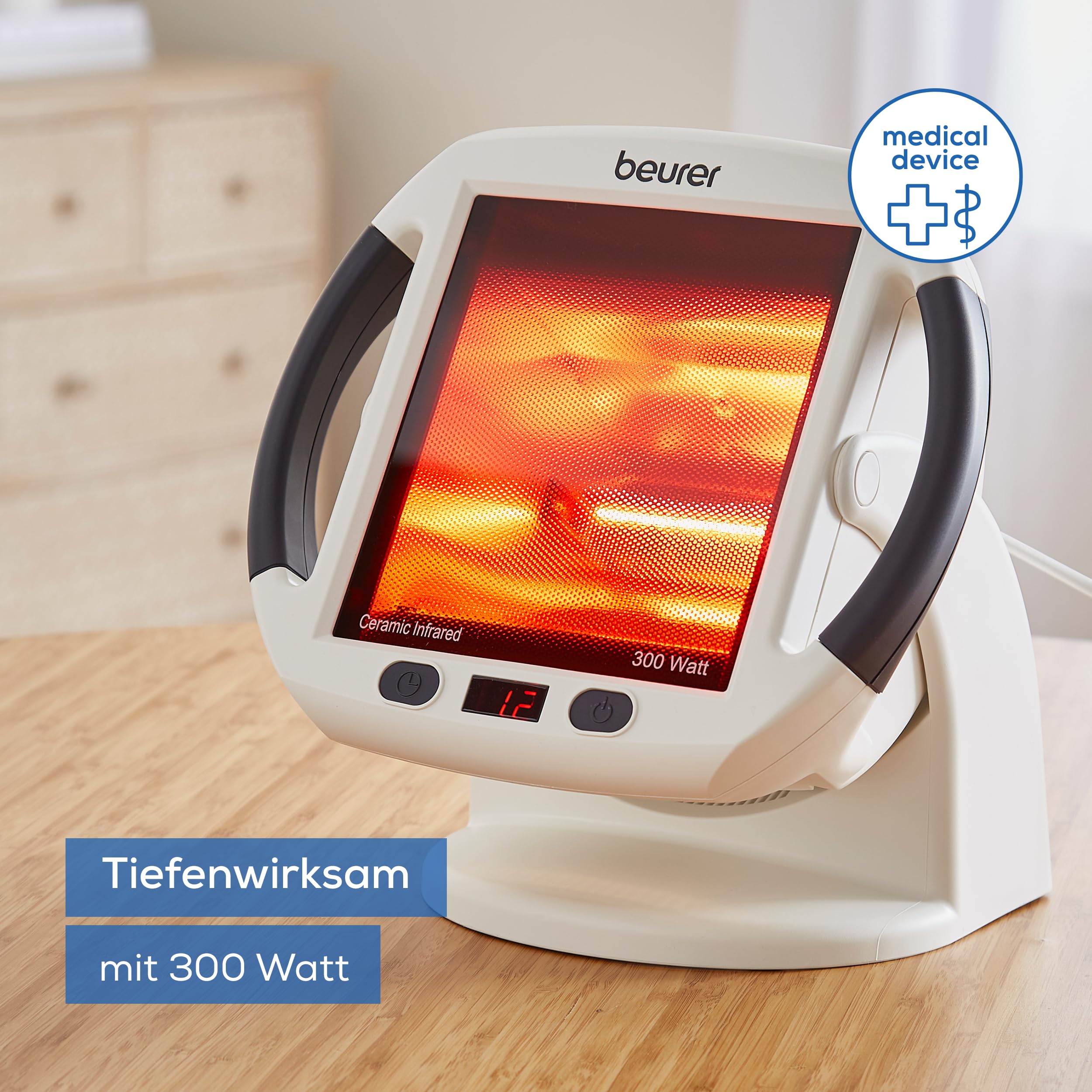 beurer-il-50-infrarot-w-rmestrahler-300-watt-medizinprodukt-stufenlos-verstellba image 2
