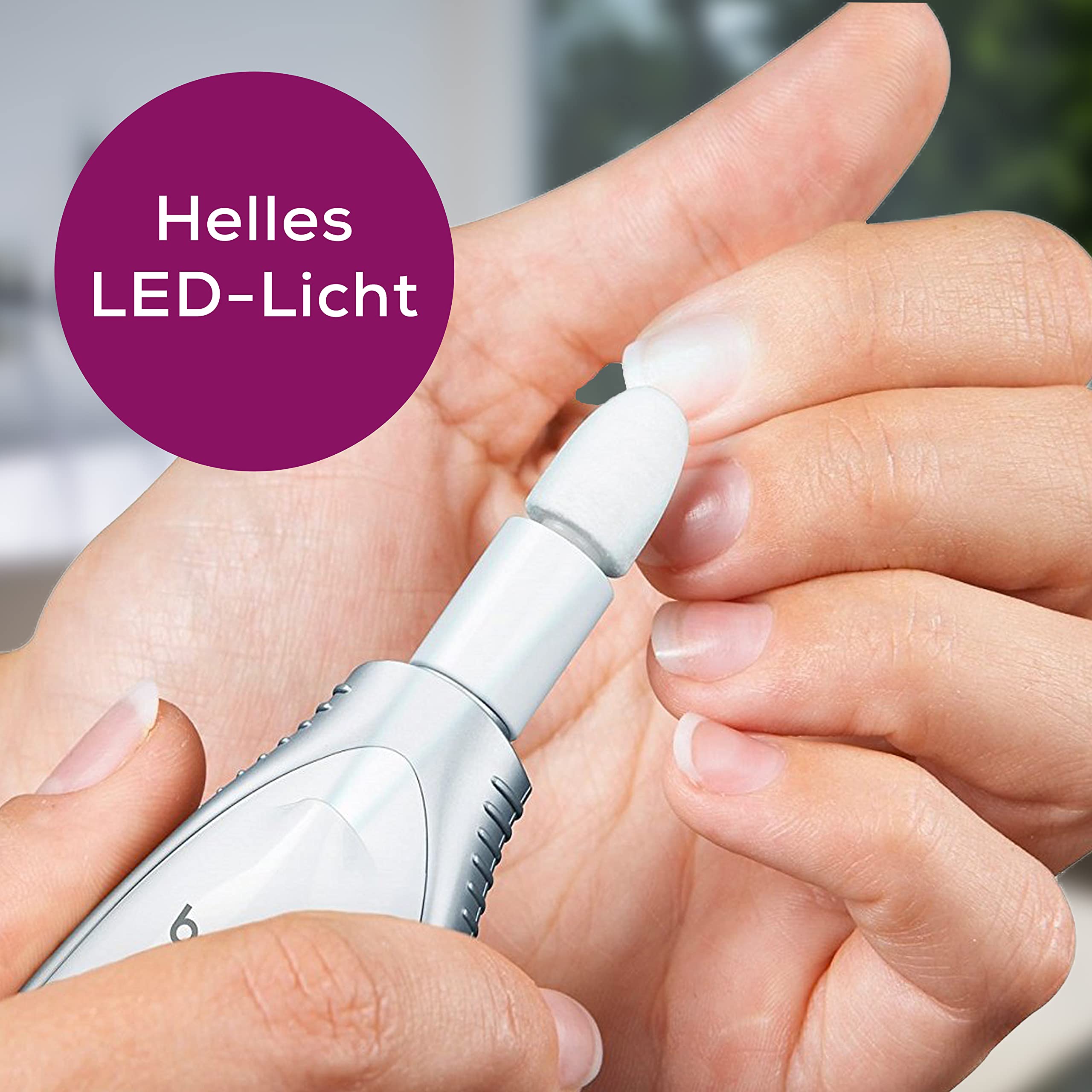 beurer-mp-41-manik-re-pedik-reset-elektrische-nagelfeile-mit-7-aufs-tzen-led-lic image 4