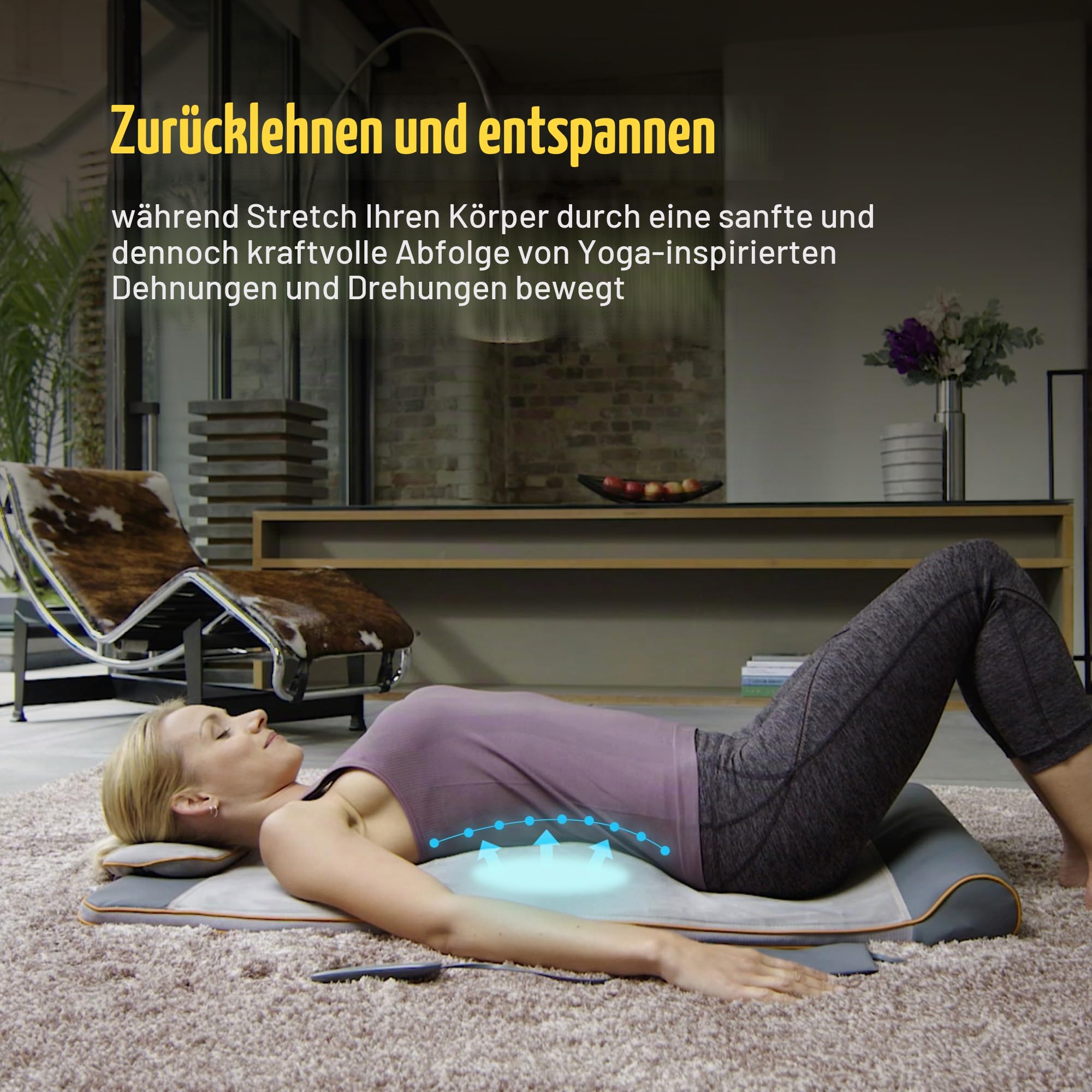 homedics-stretch-stretchingmatte-yoga-inspirierte-fitnessmatte-mit-7-luftkammern image 2