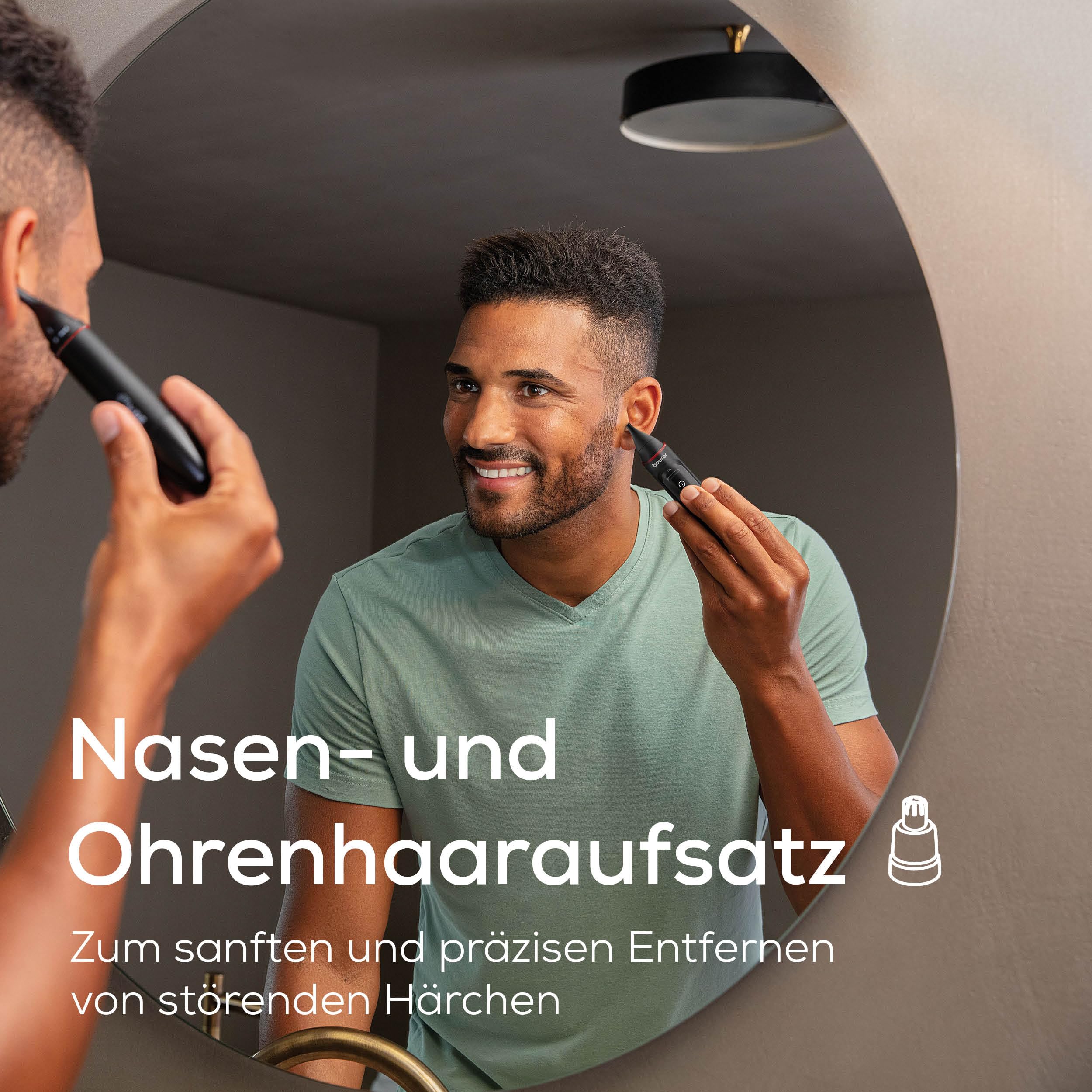 beurer-mn3x-pr-zisionstrimmer-3-in-1-nasen-ohren-und-augenbrauentrimmer-spritzwa image 3