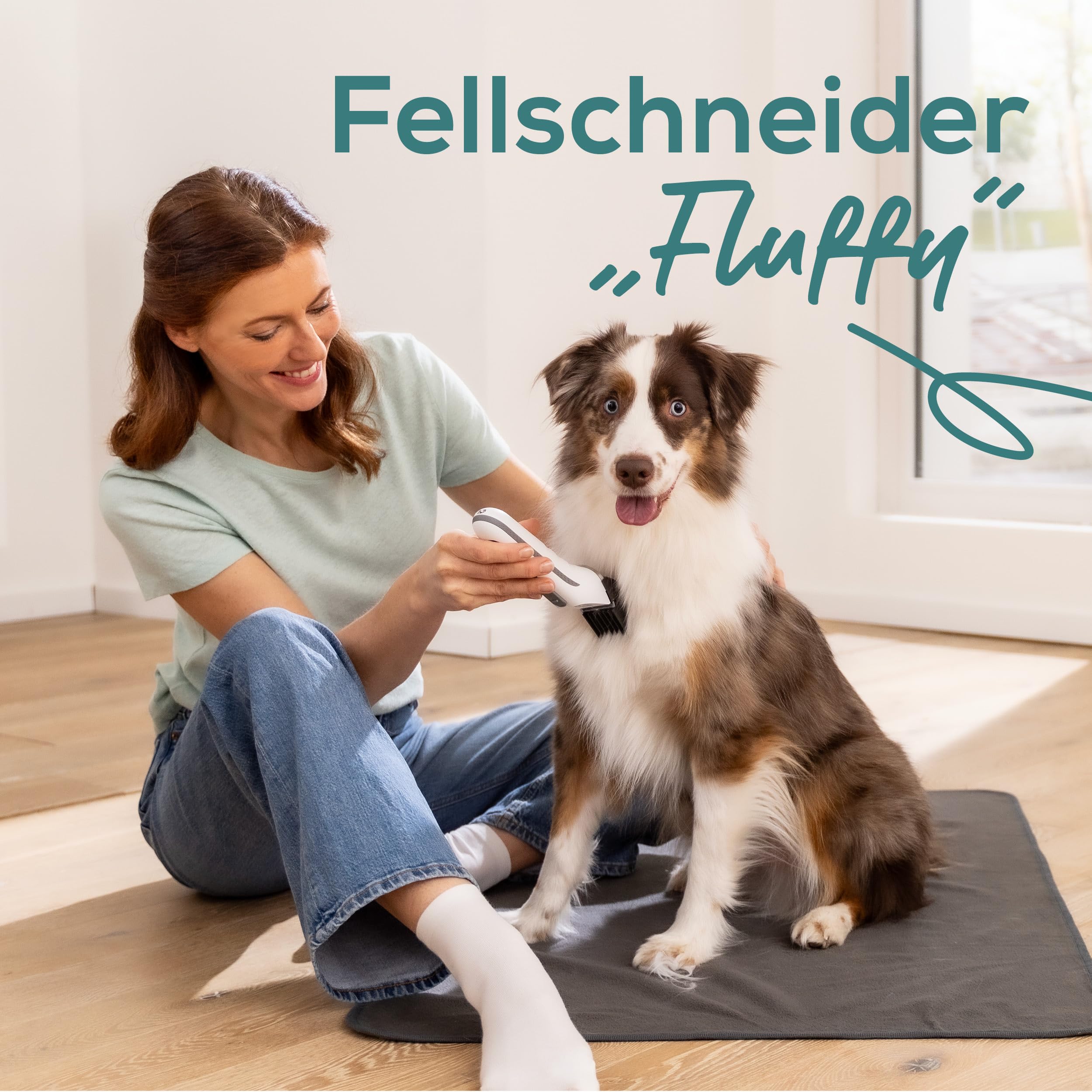beurer-love-your-pet-schermaschine-fluffy-leise-trimmer-f-r-hunde-katzen-9-teili image 2