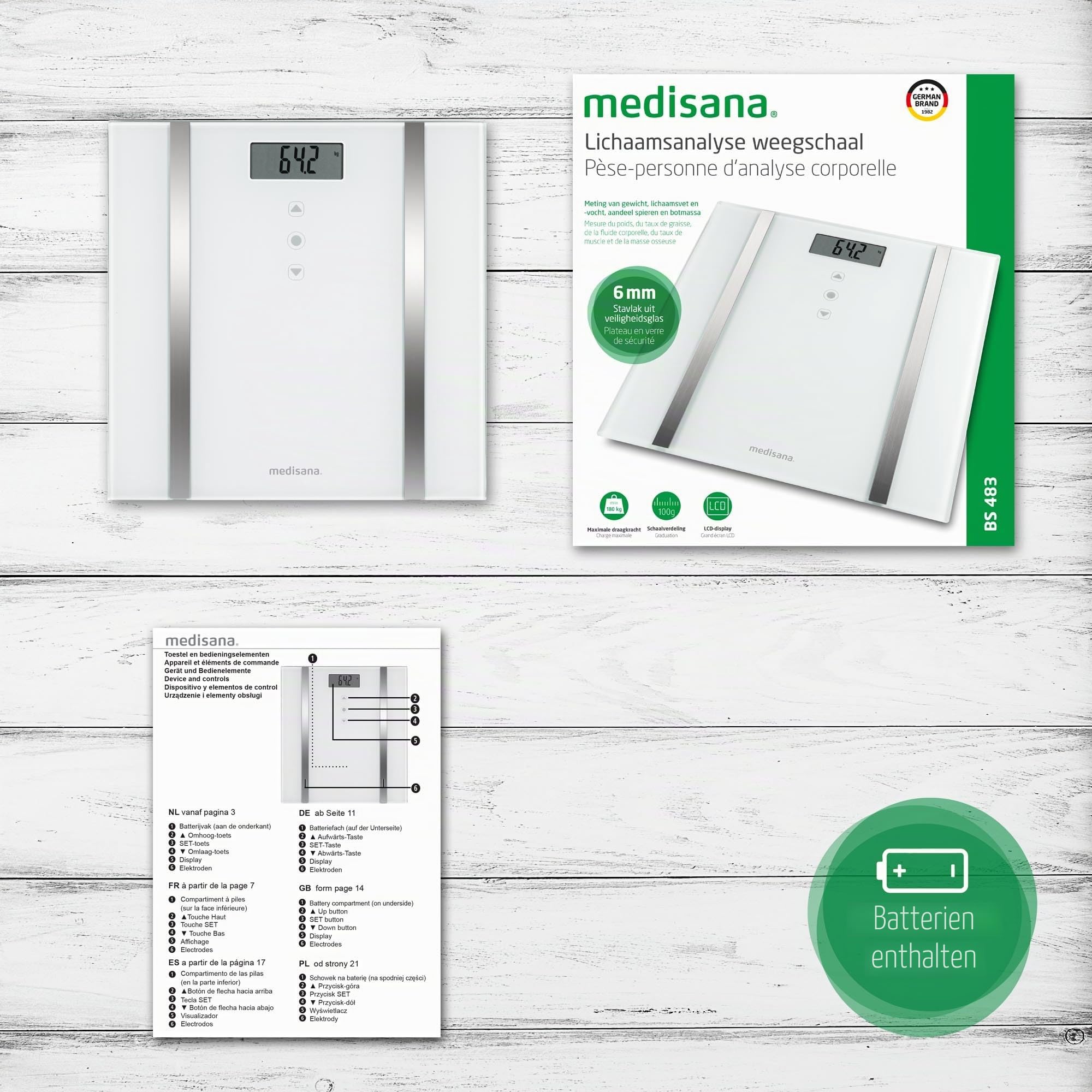 medisana-bs-483-digitale-k-rperanalysewaage-misst-k-rperfett-wasser-muskelmasse- image 6