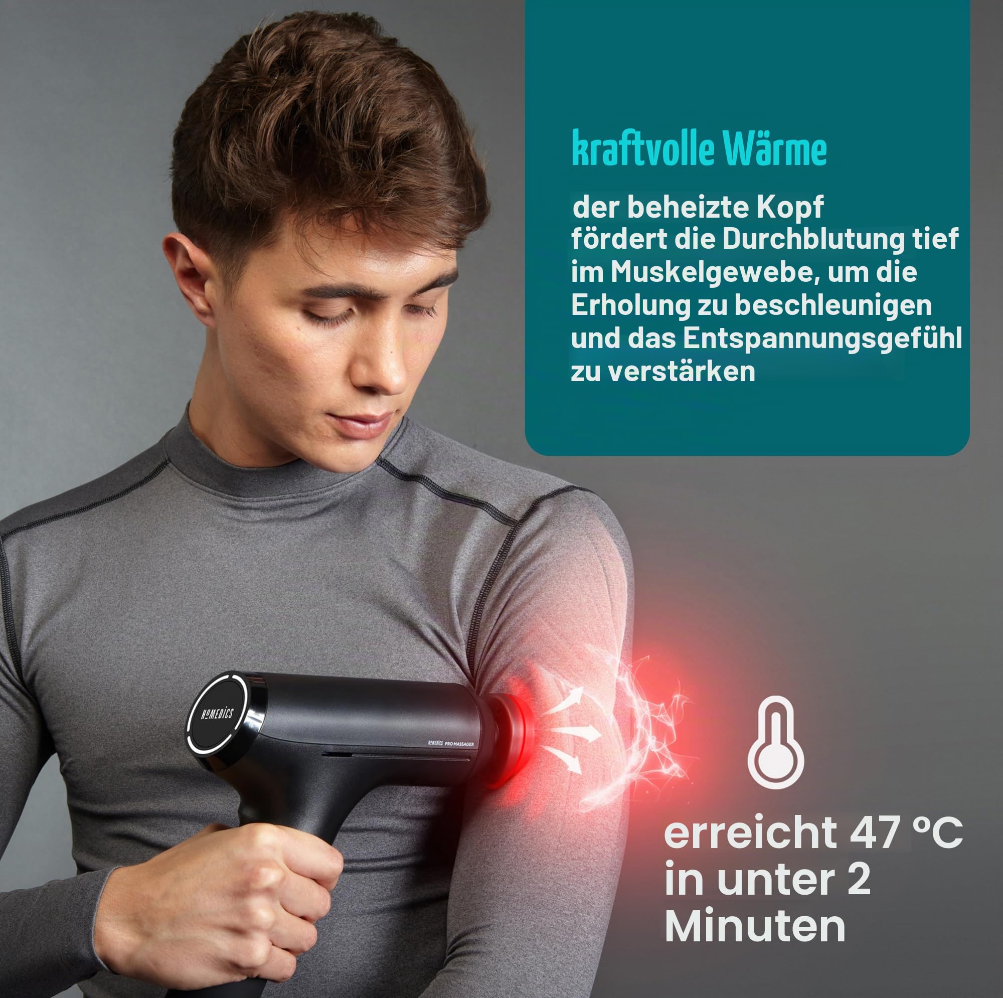 homedics-pro-physio-massage-gun-faszienpistole-mit-beheiztem-aufsatz-5-massagek- image 3