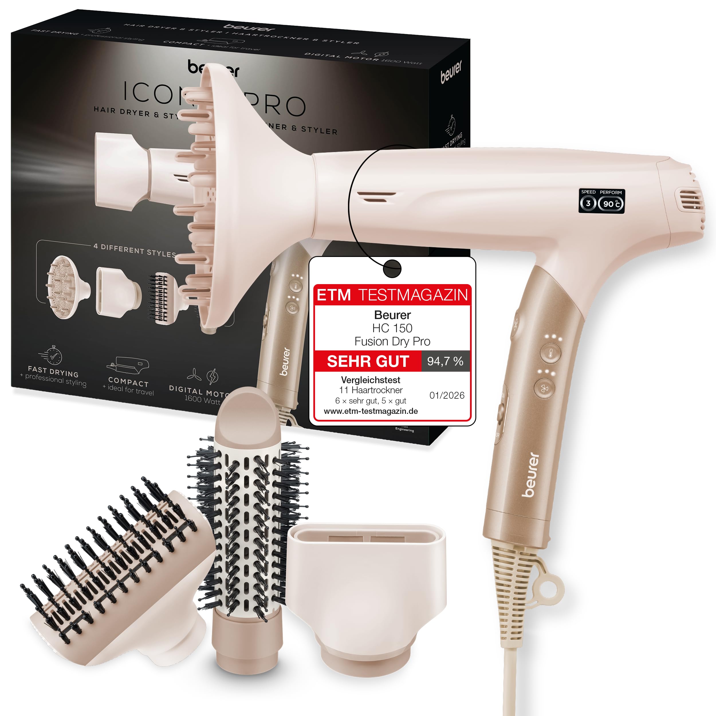 beurer-hc-150-fusiondry-pro-haartrockner-ultraleicht image 1