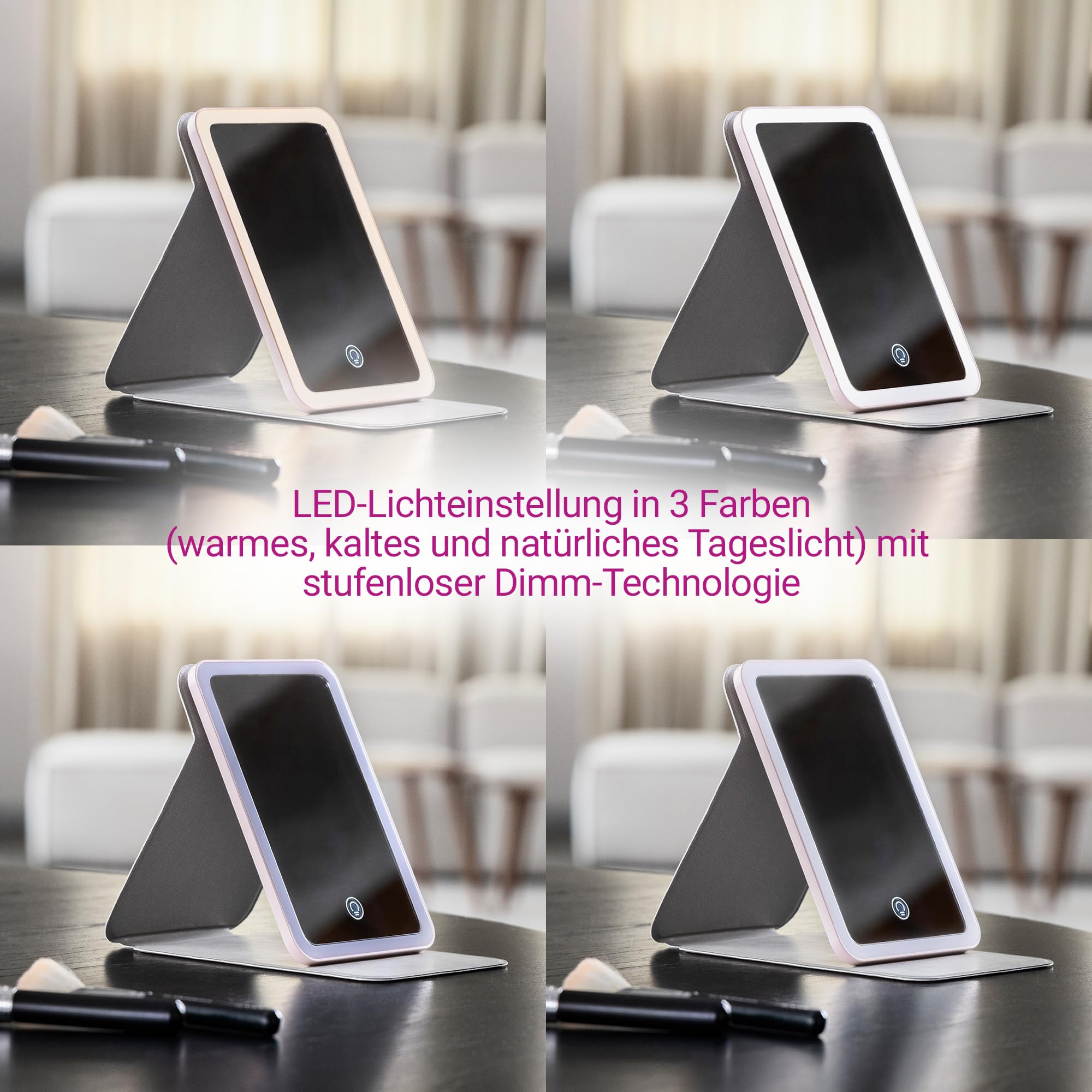 medisana-cm-400-kosmetikspiegel-mit-led-licht-und-akku-faltbar-und-tragbar image 5